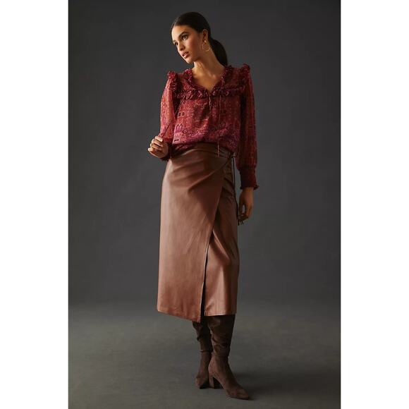 New Anthropologie MISA Raffi Long Sleeve Top $295 X-SMALL Septima Tapestry - Picture 4 of 6